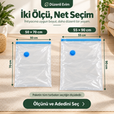 Vakumlu Saklama Torbası Paketleri ürün görseli; ölçü, paket içeriği veya kullanım bilgileri