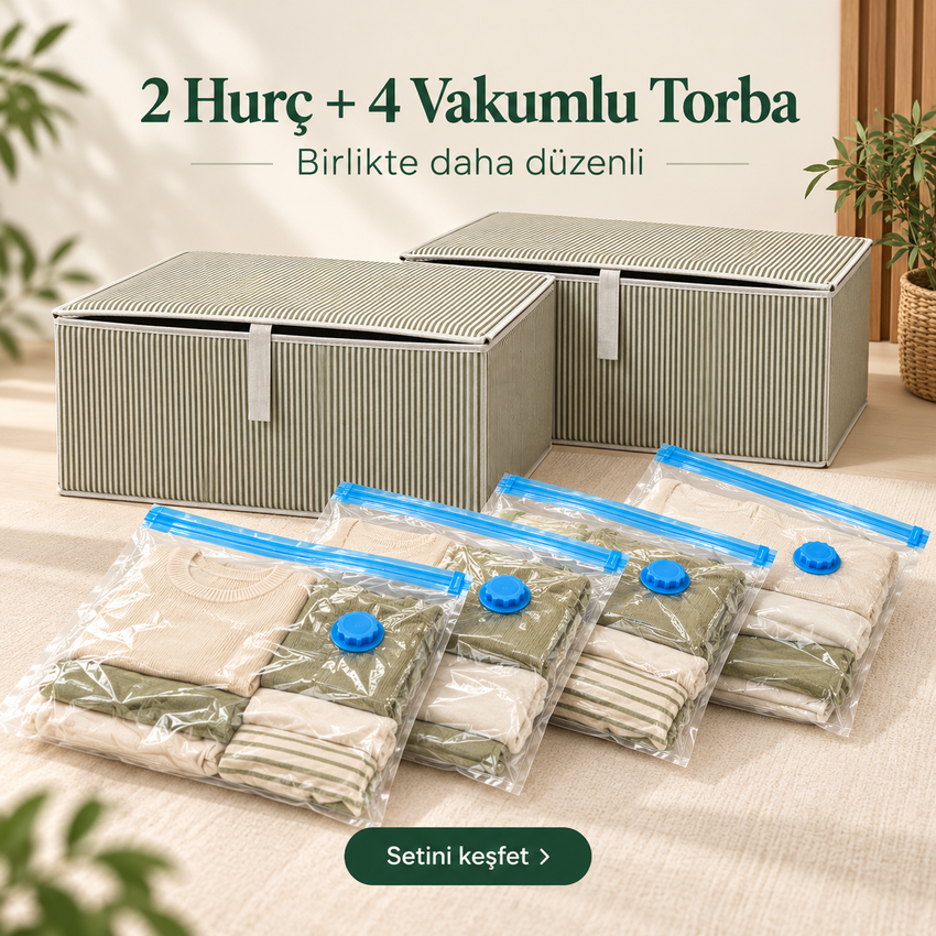 Kutu Hurç + Vakumlu Torba Seti
